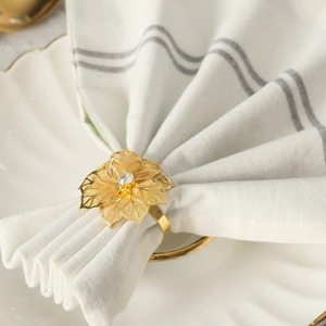 Modern Copper Napkin Ring 4.5cm Width Durable <b>Table</b> Decoration for Party - Product Image 6