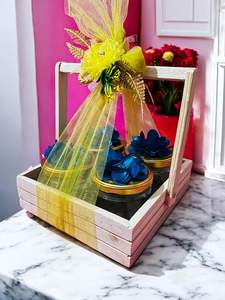 Decorative wood basket for home wooden basket for <b>table</b> decor wood basket centerpiecewooden basket decoration piece rustic decor - Product Image 4