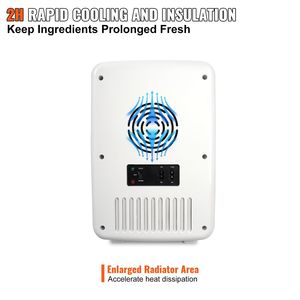 Mini Frigorifero Portatile di Lusso da 10 Litri/12 Lattine per Camera da Letto, Conservazione di Cosmetici, Alimenti e Latte Materno, Compatto - Product Image 4