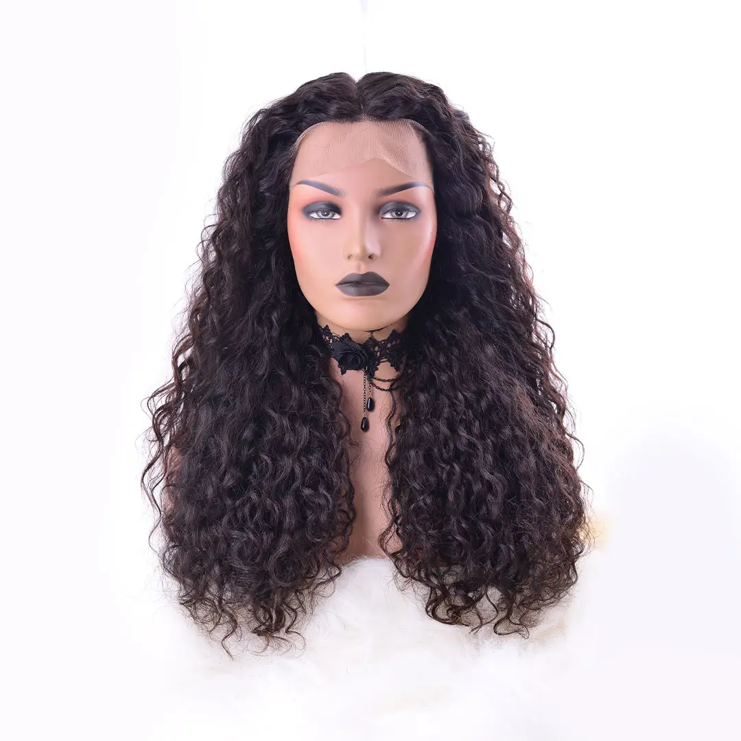 WIG ekstensi rambut manusia India dari VENDOR rambut India WIG selaras kutikula 100% WIG renda penuh