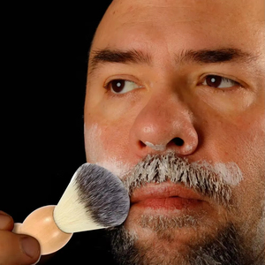 \Men's Shaving <b>Brush</b> with Soft Bristles Professional Stainless Steel Top High Quality Beard Lather Tool for Soap Foam & Barber - Product Image 6