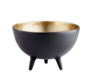 Cuenco de Metal Hecho a Mano con Base de Pedestal para Decoración del Hogar, Uso en Restaurantes y Hoteles, Vajilla de Cocina, Centro de Mesa - Product Image 1