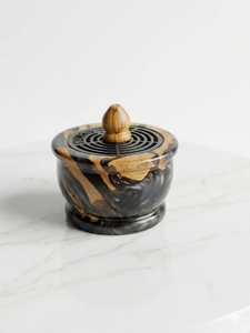 Wholesale Customized Wooden Incense <b>Burner</b> Hot Selling Craftsy Home Religious Use Polished Charcoal Material with Scented Resin - Product Image 4