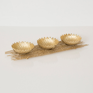 Bol en métal de haute qualité, bol de service élégant avec support en métal doré pour la décoration de mariage à un prix impressionnant - Product Image 4