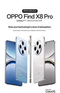 OPPO Find X8 Pro 5G รุ่นปี 2024 ขายดี สมาร์ทโฟน Octa Core ใช้ชิป Exynos หน้าจอ AMOLED FHD ขนาด 6.7 นิ้ว 120Hz รองรับการชาร์จเร็ว 120W แบตเตอรี่ 5910mAh - Product Image 1