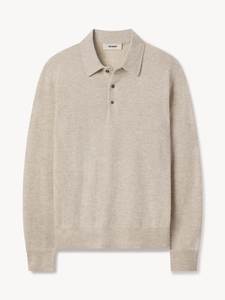 Pull en cachemire pour homme, col boutonné, manches longues, léger, pour l'automne et l'hiver, vêtement décontracté - Product Image 4