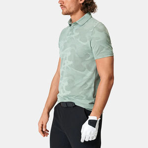 Polo en coton et polyester à manches courtes, style streetwear décontracté, logo imprimé personnalisé pour hommes et femmes, service OEM. - Product Image 3