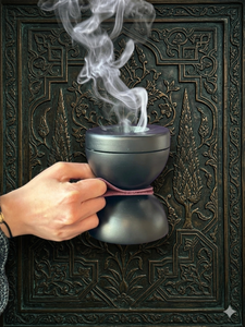 Quemador de Incienso de Lujo Hecho a Mano con Incrustaciones de Madreperla, Mubkhar Árabe, Lavanda, Benjoín, Fresa, Jengibre, Sándalo Oceánico, Hueso - Product Image 6