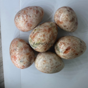 Œuf en pierre de soleil naturelle polie, pierre précieuse pour la guérison par le Reiki, la méditation et la décoration intérieure, vente en gros - Product Image 3