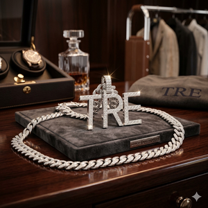 SHRAMAN DIAMOND Elegant 925 Sterling Silver Rhodium Plated Moissanite Pendant Charm <b>Custom</b> Letter <b>Name</b> High Quality VVS Unisex - Product Image 6