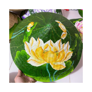 หมวกปักมือจากหญ้าธรรมชาติเวียดนาม ปรับขนาดได้ เหมาะสำหรับกิจกรรมกลางแจ้ง ท่องเที่ยว ชายหาด ทำสวน ของที่ระลึก สำหรับผู้ใหญ่ทุกเพศ - Product Image 6