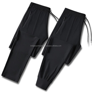 <b>Mens</b> Custom <b>Jogger</b> Sweatpants Washed Loose Fit 100% <b>Polyester</b> Canvas Drawstring - Product Image 3