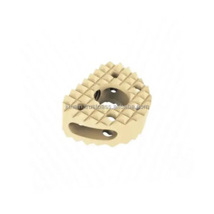 Cage cervicale antérieure en PEEK pour implant de fusion intercorporelle cervicale ACDF, kit de système orthopédique de stabilisation de la colonne vertébrale radiolucent - Product Image 1