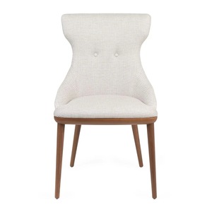 เก้าอี้รับประทานอาหารไม้เนื้อแข็งหุ้มเบาะ ดีไซน์ตามหลักสรีรศาสตร์ ทนทาน เป็นมิตรกับสิ่งแวดล้อม หรูหรา เหมาะสำหรับร้านอาหารและโรงแรม - Product Image 1