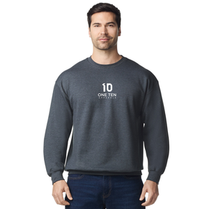 Sudadera de cuello redondo de peso medio para adultos, color gris oscuro, mezcla de algodón suave, unisex, para impresión personalizada al por mayor - Product Image 2
