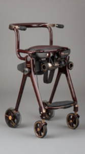 Andador con Ruedas de Aluminio Portátil para Personas Mayores, Ayuda para la Movilidad, Ergonómico, Plegable, 4 Ruedas, Capacidad de 120 kg - Product Image 2