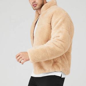 <b>Men</b> Heavy Weight Fleece Zipper <b>Jacket</b> Oversized Fit Winter <b>Sherpa</b> Zip up <b>Jacket</b> - Product Image 2
