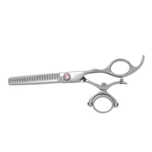 Premium German Stainless Steel Professional Salon <b>Barber</b> Hair Thinning Scissors Sharp Precision <b>Blade</b> Removable Finger Rest - Product Image 6