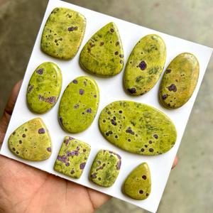 Lot en gros de cabochons en Atlantisite naturelle – Pierres précieuses en Atlantisite authentique en vrac pour la fabrication de bijoux, bagues, pendentifs. - Product Image 6