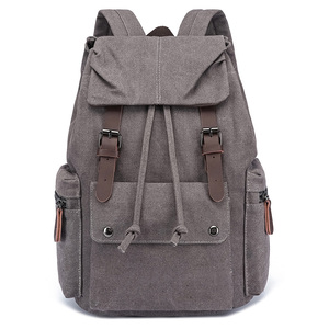 Sac à dos vintage en nylon pour ordinateur portable, fermeture éclair, léger, extensible, sac de voyage, convient aux ordinateurs portables de 15,6 pouces - Product Image 3