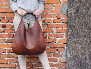 Handbag With Adjustable Strap Zipper Closure Leather <b>Bag</b> Hobo Classic Factory Oem Oversized Soft Large Capacity Leather Hobo <b>Bag</b> - Product Image 5