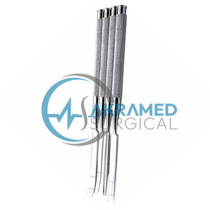 Premium 4Pcs Dental Bone <b>Chisel</b> Set | Straight & <b>Curved</b> Ridge Splitting Osteotome | Stainless Steel Surgical Extraction - Product Image 2