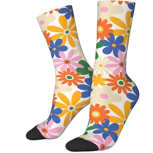 Wholesale Sublimation <b>Socks</b> Custom Logo <b>Polyester</b> Crew <b>Socks</b> Breathable Athletic Sports <b>Socks</b> 3D Printed Unisex OEM - Product Image 6