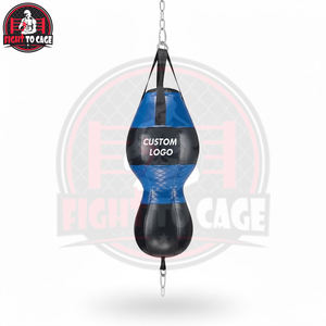 Sac de frappe réglable à double extrémité pour l'entraînement de boxe, balle de réflexe haute vitesse avec cordons élastiques pour le Muay Thai et les entraînements en salle de sport - Product Image 4