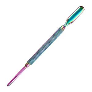 Morje Surgical Dual-End Reusable Stainless Steel <b>Nail</b> Pusher <b>Tool</b> for Manicure with Textured Grip and Iridescent Finish - Product Image 6