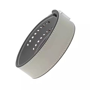 High Quality Leather Weightlifting Belt Heavy Duty Lever Buckle Gym <b>Waist</b> <b>Trainer</b> Custom Logo OEM Wholesale Powerlifting Belt - Product Image 4