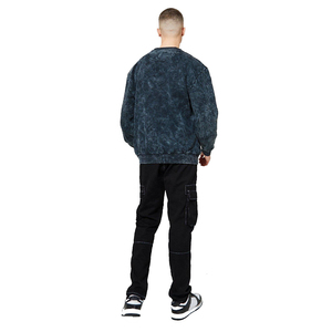 Sudadera Profesional Personalizada 2026 con Cuello Redondo, Diseño Moderno, Fabricación Personalizada OEM, Sudadera con Efecto Lavado Ácido para Hombre - Product Image 2