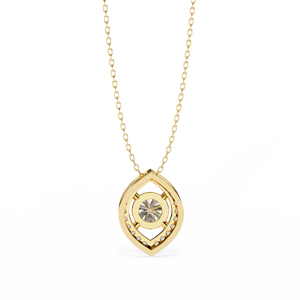 <b>Gold</b> Plated Lab Grown Diamond Heart Shaped Pendant IGI Certified Luxury Minimalist Jewelry Gift for Women <b>Infinity</b> Love Charm - Product Image 3