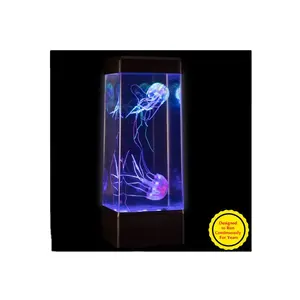 Lâmpadas led com mudança de cor, 6 modos de mudança de cor automática, água-viva, multicolor, iluminadas, lâmpadas de humor do topo