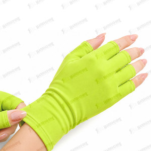 Gants fins pour femmes, pour nail art, respirants, demi-doigts, résistants aux rayons UV, légers, pour manucure, vente en gros - Product Image 5