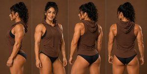 Chaleco con capucha sin mangas para mujer, top deportivo, sudadera sin mangas, ropa de entrenamiento para gimnasio, chaleco de moda urbana - Product Image 6