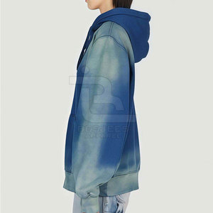 เสื้อฮู้ดดี้แบบแห้งเร็ว ระบายอากาศได้ดี ล้างสีแบบแอซิดวอช พิมพ์โลโก้ตามสั่ง คุณภาพสูง เสื้อฮู้ดดี้ผู้หญิงแบบล้างสีแบบแอซิดวอช - Product Image 3