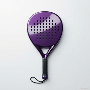 Raquette de padel de compétition en fibre de carbone et graphite, légère, avec noyau en EVA, cadre durable, face texturée, puissance équilibrée - Product Image 1