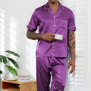 Conjunto de Pijamas de Seda para Hombre, Diseño Moderno, Precio al por Mayor, Cómodo, de Primera Calidad - Product Image 6