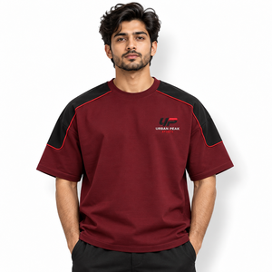 Mejora tu colección de ropa urbana con camisetas holgadas para hombre con formas llamativas y diseños de moda casual a la última. - Product Image 1