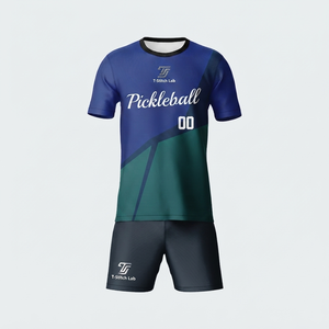 Uniformes de Pickleball para Hombre de Primera Calidad al Por Mayor, Servicio OEM, Logotipo Personalizado, Cuello Redondo, Anti-UV, Secado Rápido, Sublimados 100% - Product Image 4