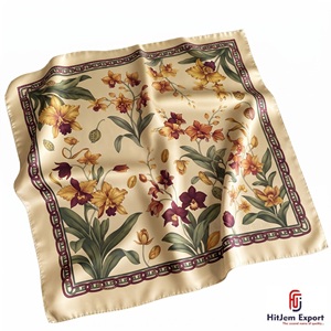 Pañuelo Cuadrado de Moda con Estampado Digital Personalizado, Tela Ligera, Accesorios Elegantes de Alta Calidad, Fabricante Mayorista OEM ODM - Product Image 1