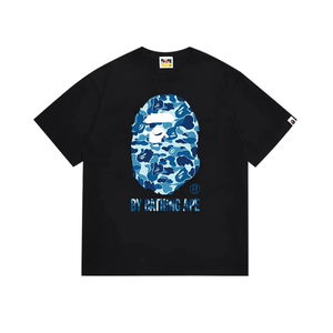 Camiseta de Alta Calidad para Hombre, Corte Regular, Cuello Redondo, Manga Corta, 100% Algodón Tejido, 280 Gramos, con Estampado de Logotipo de Mono de Dibujos Animados - Product Image 1