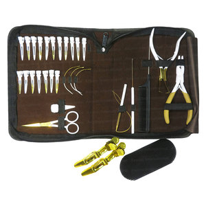Multi Function Hair Extension Kit Crimping Plier Hair Pulling Hook <b>Beads</b> Reel <b>Thread</b> Hair Sectioning Clips and Scissor - Product Image 4