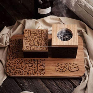 Ensemble de brûleurs Bakhoor de qualité supérieure-Design en bois de haute qualité avec nacre et pot en acrylique pour le Ramadan par zh traders - Product Image 2
