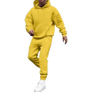 เสื้อออกกำลังกายแบบสวมหัวสำหรับผู้ชายชุดออกกำลังกายแบบสวมหัวสีทึบชุดวอร์มแบบสวมหัวสำหรับใส่ในยิมเสื้ออุตสาหกรรมภาษีสีพื้น - Product Image 1