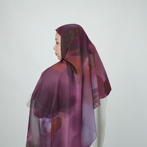 Nuevo Diseño de Moda, Hijab Turbante Largo de Seda Chifón con Estampado de Ondas para Mujeres Musulmanas, Estampado Digital de Verano - Product Image 4