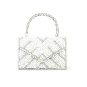<b>White</b> <b>Bridal</b> P24366 Wedding Belt Clutch - Product Image 3