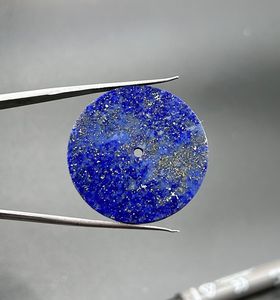 Esfera de Reloj de Lapislázuli Azul Natural de A K Gems, 31.50 mm, Redonda, Pulida por un Lado, Modelo ETH-1004 de Rajasthan - Product Image 2