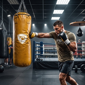Sac de frappe jaune en PU pour entraînement de boxe, durable, rempli de sable, pour usage en salle de sport adulte - Product Image 4