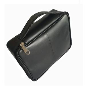 PU Tech Case Electronics Accessories Storage Box Portable Holds Phone <b>Charger</b> <b>Cables</b> and Other Essentials Zip Closure and Handle - Product Image 2